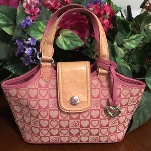 Brighton Signature Print Baguette Purse